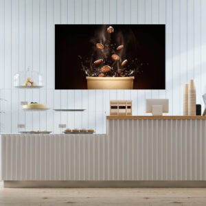 Coffee Beans Painting Stretch Canvas High Quality Wall Arts - Ready To Hang