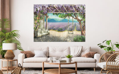 Flower Garden Stretch Canvas High Quality Wall Arts – Ready To Hang