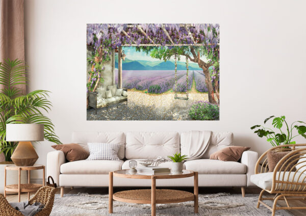 Flower Garden Stretch Canvas High Quality Wall Arts - Ready To Hang