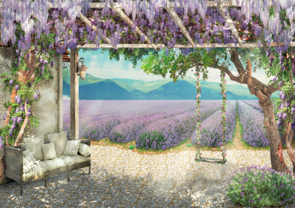 Flower Garden Stretch Canvas High Quality Wall Arts - Ready To Hang - Image 2