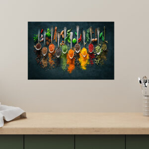 Kitchen Spices Art  Stretch Canvas High Quality Wall Arts - Ready To Hang