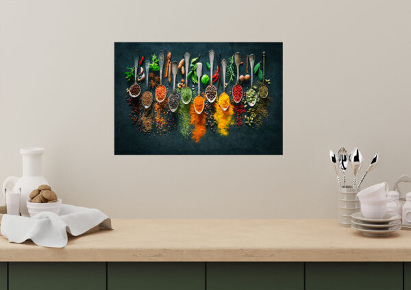 Kitchen Spices Art  Stretch Canvas High Quality Wall Arts - Ready To Hang
