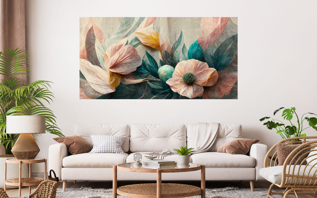 Floral Design Art Stretch Canvas High Quality Wall Arts – Ready To Hang