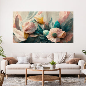 Floral Design Art Stretch Canvas High Quality Wall Arts - Ready To Hang
