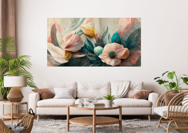 Floral Design Art Stretch Canvas High Quality Wall Arts - Ready To Hang