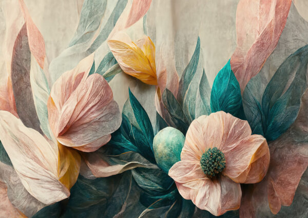 Floral Design Art Stretch Canvas High Quality Wall Arts - Ready To Hang - Image 2