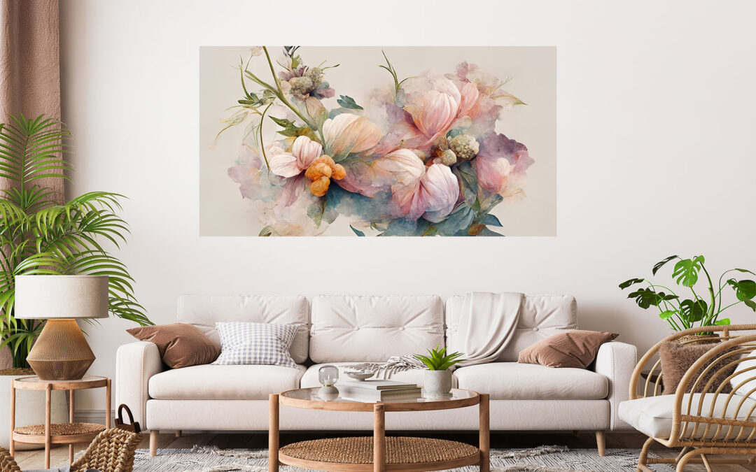 Floral Art Stretch Canvas High Quality Wall Arts – Ready To Hang
