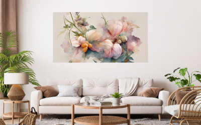 Floral Art Stretch Canvas High Quality Wall Arts – Ready To Hang