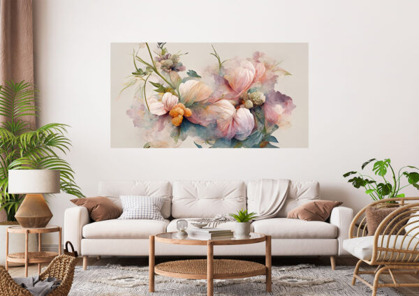 Floral Art Stretch Canvas High Quality Wall Arts - Ready To Hang