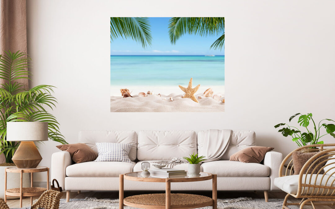 Beautiful Beach Stretch Canvas High Quality Wall Arts – Ready To Hang