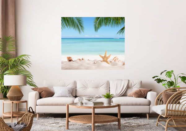 Beautiful Beach Stretch Canvas High Quality Wall Arts - Ready To Hang