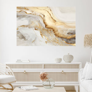 Gold Abstract Painting Stretch Canvas High Quality Wall Arts - Ready To Hang (Copy)