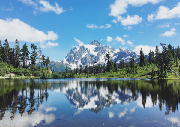 Beautiful Scenery River Mountains Stretch Canvas High Quality Wall Arts - Ready To Hang - Image 2