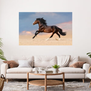 Running Horse Stretch Canvas High Quality Wall Arts - Ready To Hang
