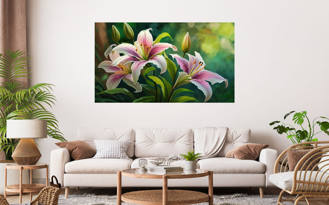 Flowers Stretch Canvas High Quality Wall Arts – Ready To Hang