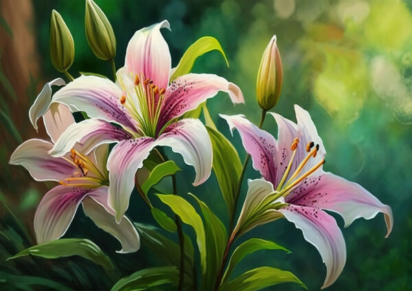 Flowers Stretch Canvas High Quality Wall Arts - Ready To Hang - Image 2