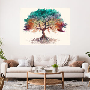 Abstract Color Tree Painting Stretch Canvas High Quality Wall Arts - Ready To Hang (Copy)