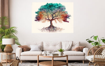 Abstract Color Tree Painting Stretch Canvas High Quality Wall Arts – Ready To Hang (Copy)