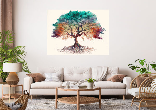 Abstract Color Tree Painting Stretch Canvas High Quality Wall Arts - Ready To Hang (Copy)