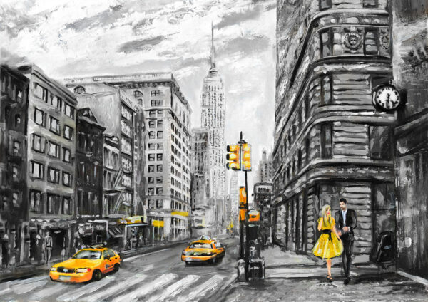 New York City Stretch Canvas High Quality Wall Arts - Ready To Hang - Image 2