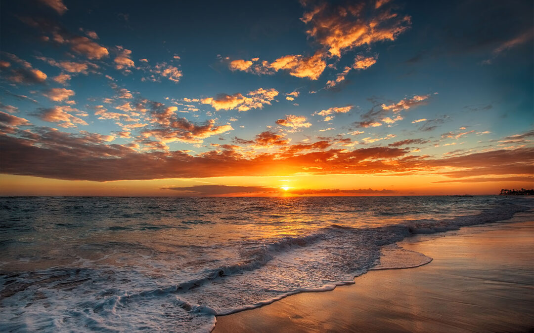 Beach Sunset Stretch Canvas High Quality Wall Arts – Ready To Hang