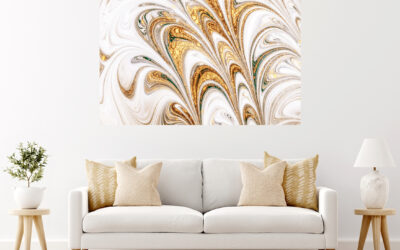 Abstract Gold Painting Stretch Canvas High Quality Wall Arts – Ready To Hang