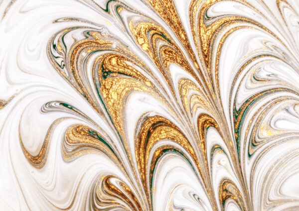 Abstract Gold Painting Stretch Canvas High Quality Wall Arts - Ready To Hang - Image 2
