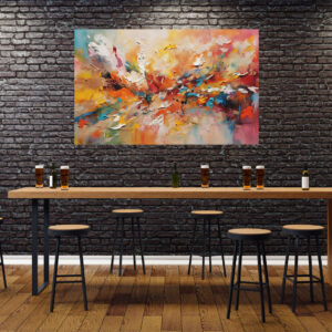 Abstract Painting Stretch Canvas High Quality Wall Arts - Ready To Hang