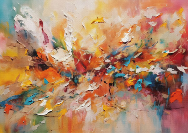 Abstract Painting Stretch Canvas High Quality Wall Arts - Ready To Hang - Image 2