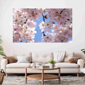 Cherry Blossoms Stretch Canvas High Quality Wall Arts - Ready To Hang