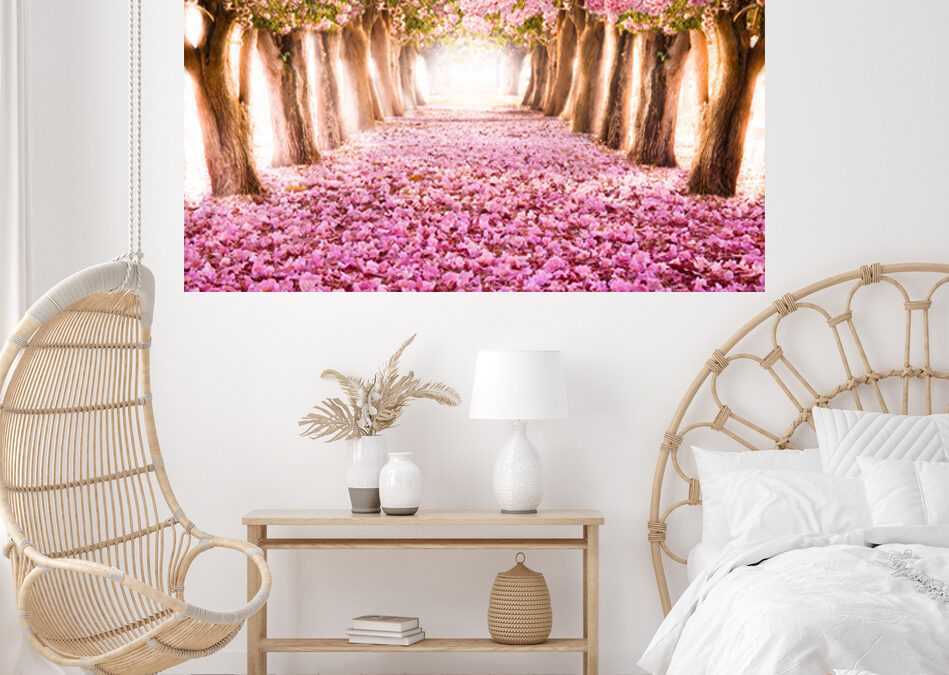 Cherry Blossom Pink Stretch Canvas Print High Quality Wall Arts – Ready To Hang