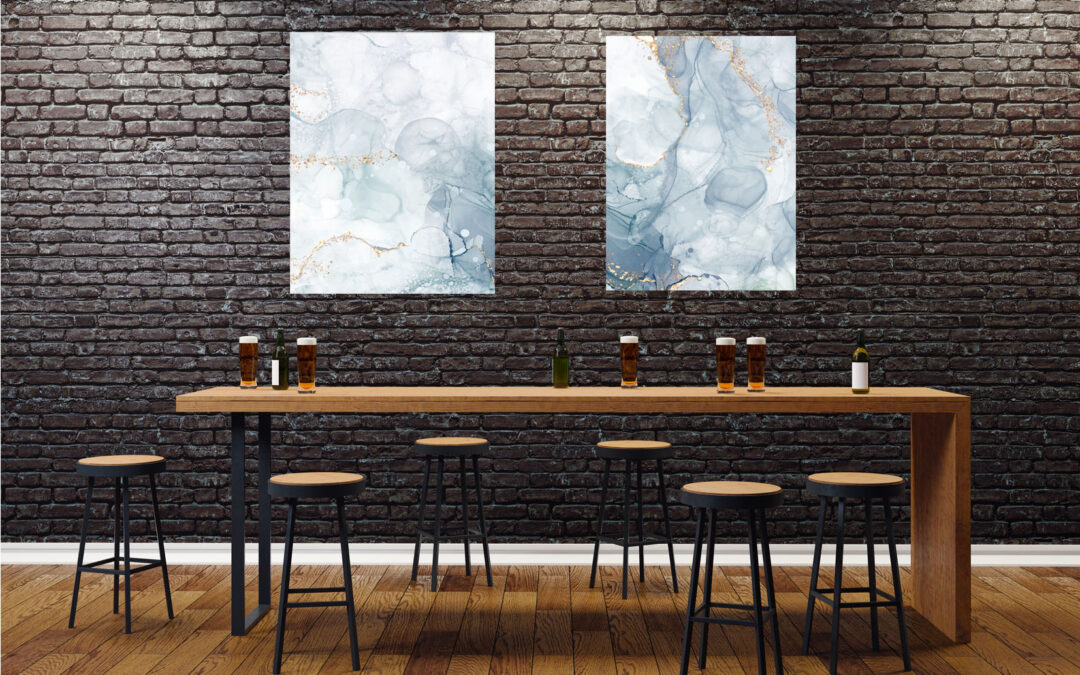 Granite Abstract Painting Stretch Canvas High Quality Wall Arts – Ready To Hang