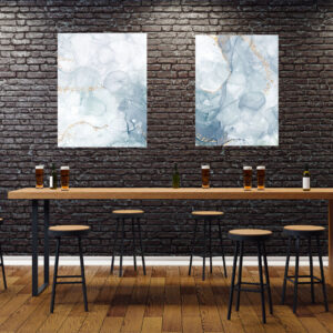 Granite Abstract Painting Stretch Canvas High Quality Wall Arts - Ready To Hang