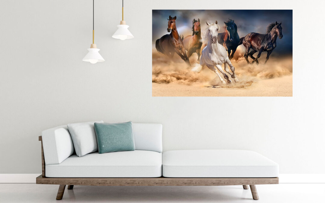 Heard Of Horses Painting Stretch Canvas High Quality Wall Arts – Ready To Hang