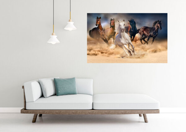 Heard Of Horses Painting Stretch Canvas High Quality Wall Arts - Ready To Hang