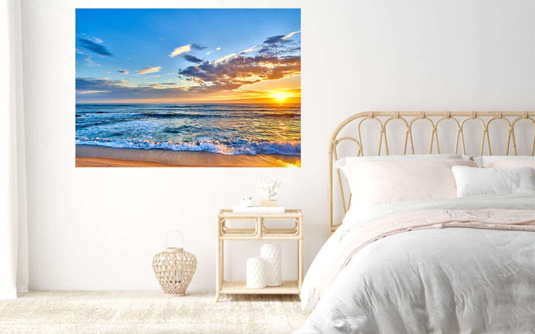 Beach Sunset Stretch Canvas High Quality Wall Arts – Ready To Hang