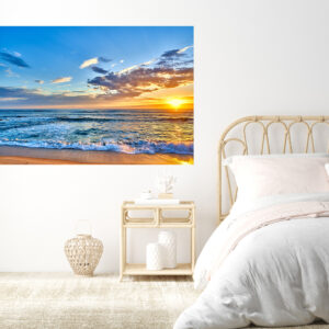 Beach Sunset Stretch Canvas High Quality Wall Arts - Ready To Hang