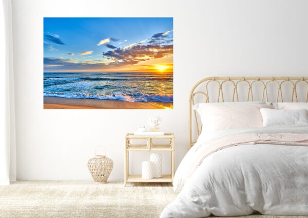 Beach Sunset Stretch Canvas High Quality Wall Arts - Ready To Hang