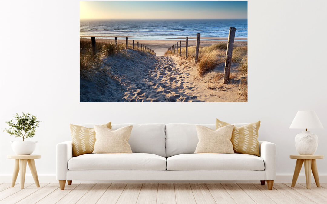 Beach Sunset Nature Stretch Canvas High Quality Wall Arts – Ready To Hang