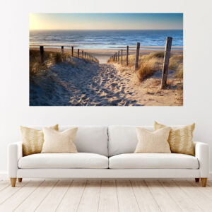 Beach Sunset Nature Stretch Canvas High Quality Wall Arts - Ready To Hang