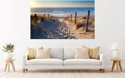 Beach Sunset Nature Stretch Canvas High Quality Wall Arts – Ready To Hang
