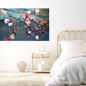 Floral Cherry Blossoms Pink Stretch Canvas High Quality Wall Arts - Ready To Hang