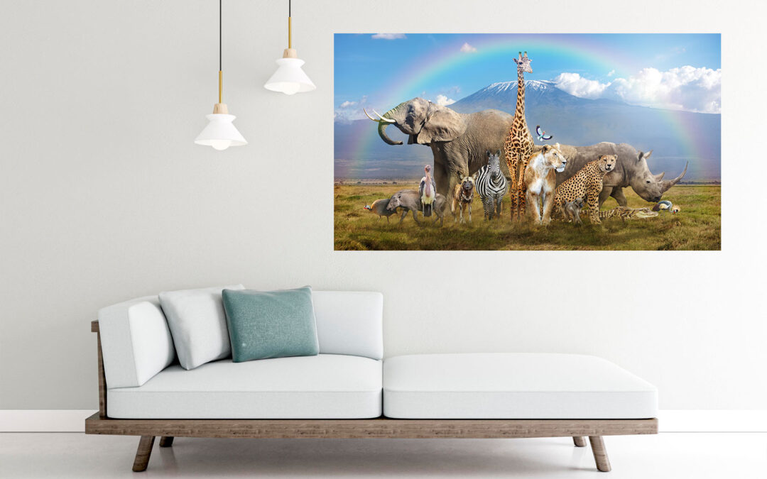 Animals Painting Stretch Canvas High Quality Wall Arts – Ready To Hang