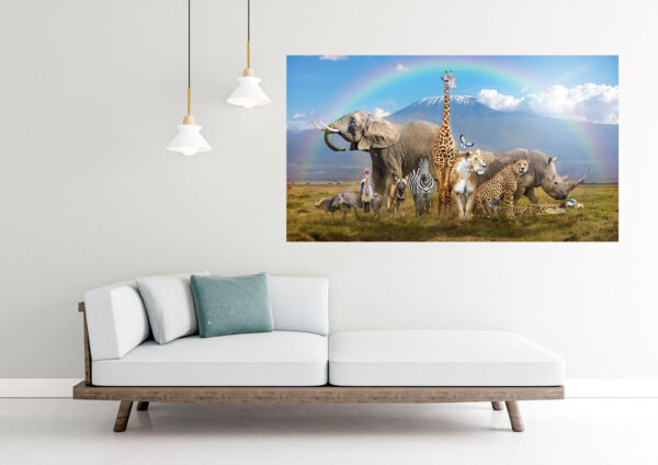 Animals Painting Stretch Canvas High Quality Wall Arts - Ready To Hang