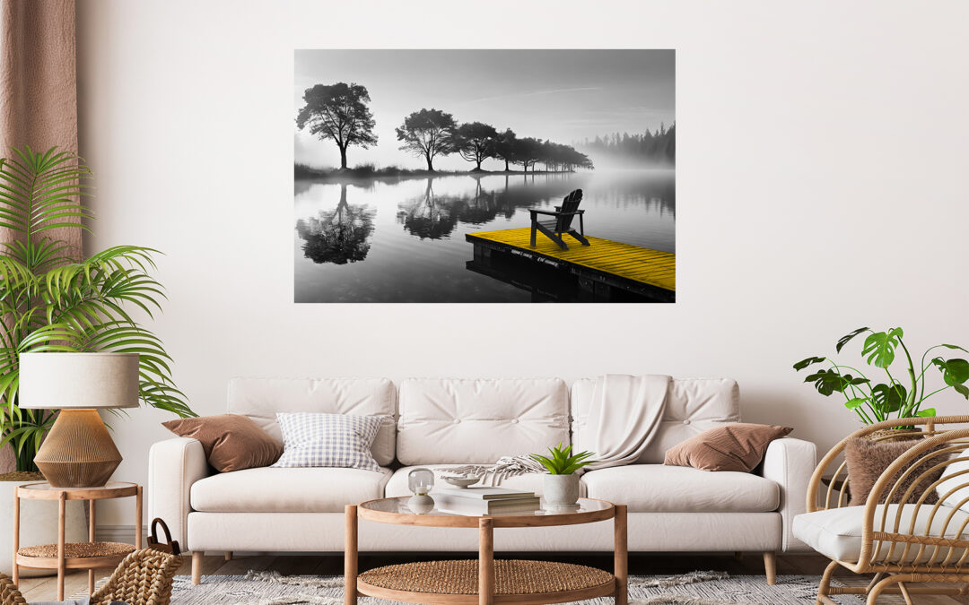 Black & White Scenery Stretch Canvas High Quality Wall Arts – Ready To Hang