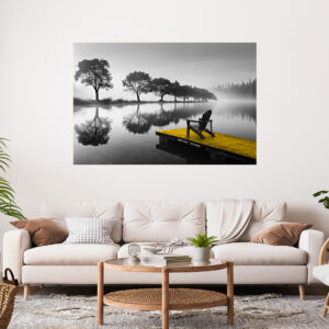 Black & White Scenery Stretch Canvas High Quality Wall Arts - Ready To Hang