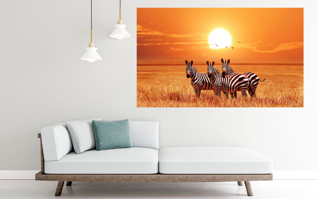 Zebras Sunset Stretch Canvas High Quality Wall Arts – Ready To Hang (Copy)