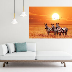Zebras Sunset Stretch Canvas High Quality Wall Arts - Ready To Hang (Copy)