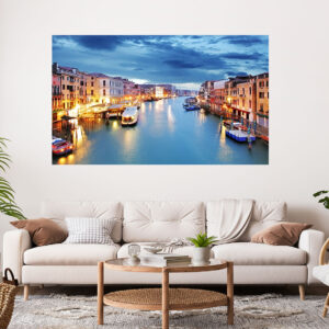 Venice Grand Canal Italy Stretch Canvas High Quality Wall Arts - Ready To Hang