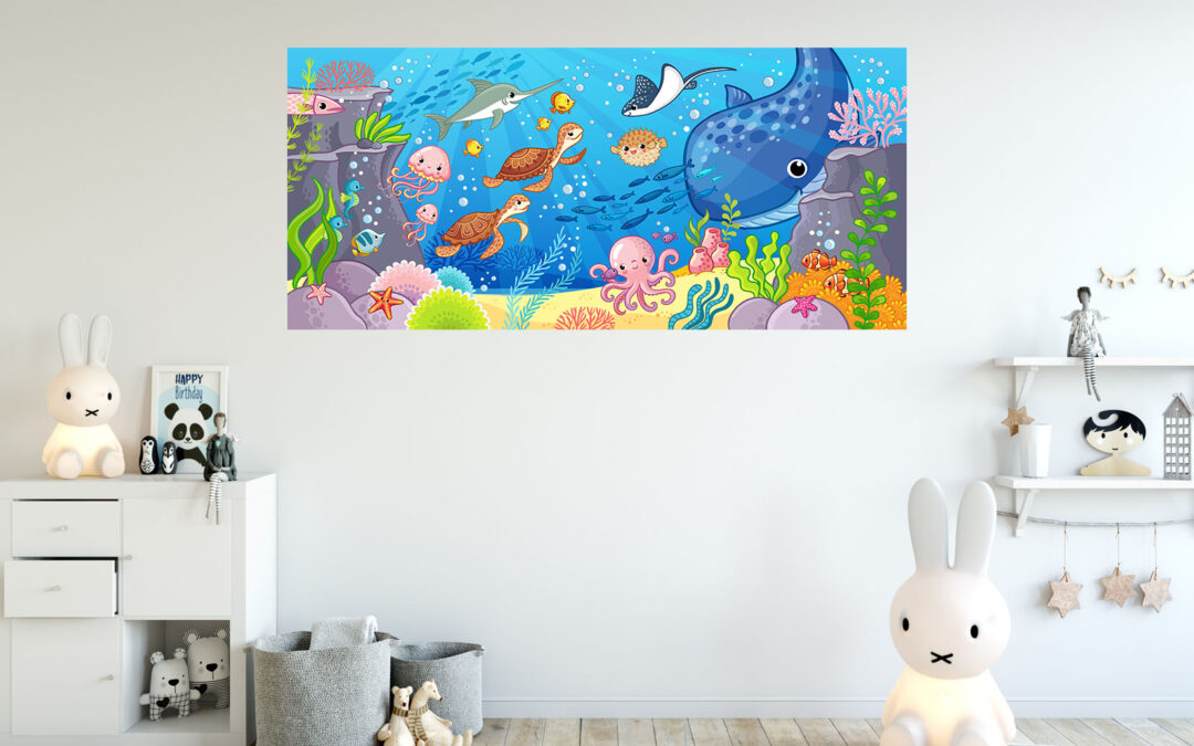Fish Painting Stretch Canvas High Quality Wall Arts – Ready To Hang